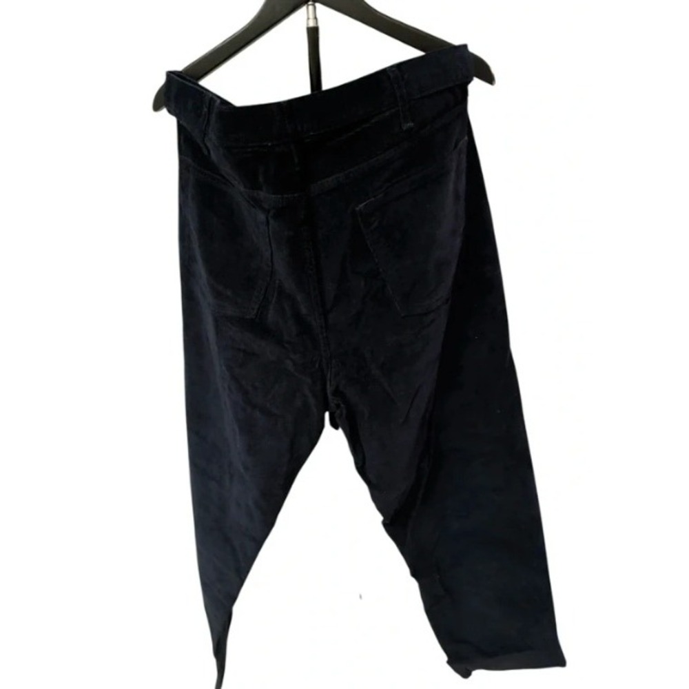 Lands' End Corduroy Pants Mens 38 Navy Blue Traditional Fit Cotton - Picture 3 of 6